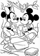 Minnie Mickey Mouse Coloring Pages Printable Print Sheets Kids Miki Myszka Book Colouring Disney Kolorowanka Kolorowanki Ice Cream Getdrawings Camp sketch template