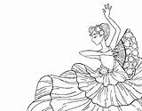 Flamenco Coloring Woman Coloringcrew sketch template