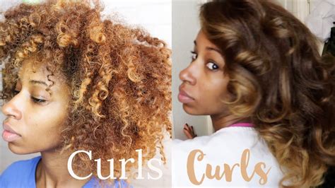 Pin Curls On Natural Hair For Big Bouncy Curls Youtube
