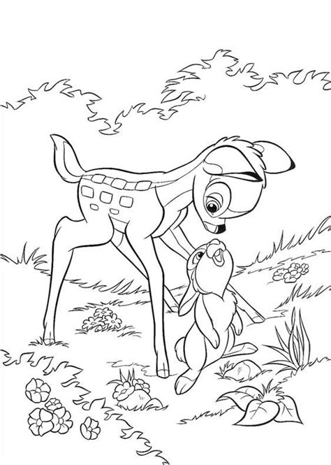 printable bambi coloring pages  kids