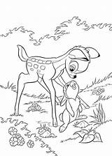 Coloring Pages Bambi Kids Printable Disney sketch template