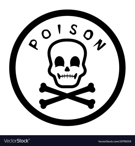 poison label graphic royalty  vector image