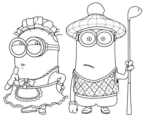 birthday minion coloring page sketch coloring page