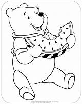 Winnie Pooh Anguria Colorare Disneyclips Disegno sketch template