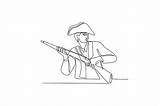Minuteman Patriot Rifle sketch template