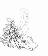 Monster Hunter Coloring Sword Great Designlooter Drawings 68kb sketch template