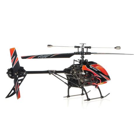 large wltoys  ch single blade rc helicopter  gyro rtf orange