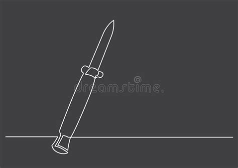 drawing  isolated object dagger knife stock illustration illustration