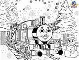 Thomas Colouring Pages Christmas Coloring Train Tank Printable Kids Engine Winter Online Print Sheets Snow Snowman Friends Printables Kidscp Cartoon sketch template