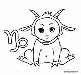 Capricorn Coloring Pages Getcolorings sketch template
