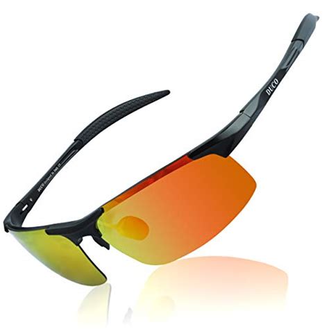 duco mens sports polarized sunglasses uv protection sunglasses for men
