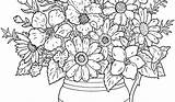 Coloring Pages Adults Flower Flowers Adult Printable Sheets Teens Colouring Difficult Advanced Print Clipart Clip Kids Popular Library Collection Coloringhome sketch template