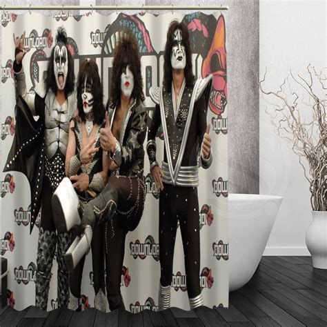 2017 New Arrival Custom Bath Curtain Waterproof Modern Kiss Band Shower