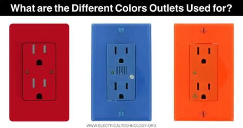 colors electrical outlets