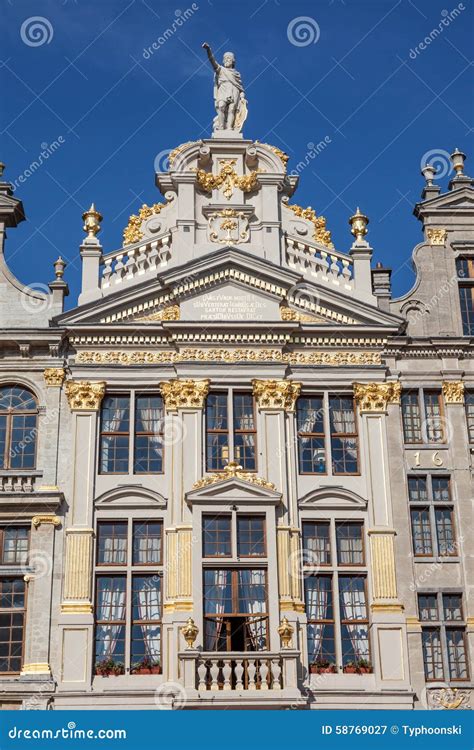 traditional belgian architecture  brussels stock image image