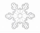 Coloring Snowflake Snowflakes Pages Wee Folk Kimara Winter sketch template