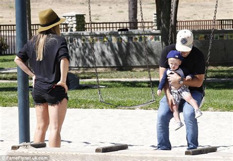 hilary duff s tottering son has the ball but she s got