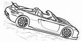 Porsche Carrera Gt Spyder Ausmalbilder Malvorlage Malvorlagen Techart Tablicę Wybierz Samochody sketch template