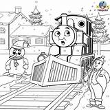 Thomas Coloring Pages Train Friends Colouring Engine Christmas Tank Printable Steam Color Kids Winter Print Snowman Book James Frosty Sheets sketch template