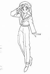 Usagi Sailor sketch template