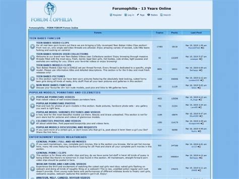 Forumophilia 😝 Ultimate List Of