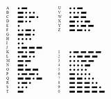 Morse Alphabet Scouts sketch template