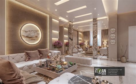 modern living room residential villa saudi arabia itqan