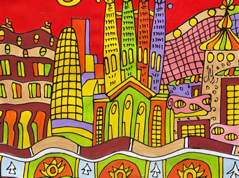 gratis billeder monster farverig barcelona font kunst tegning illustration huse spil