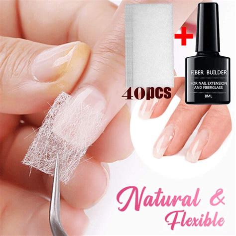 fiberglas nagelset nagelpflege glasfaser nagel seide nail wrap gel verlaengerung fiberglas set