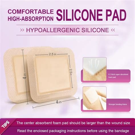 silicone foam dressing wound care dressing  gentle adhesive border