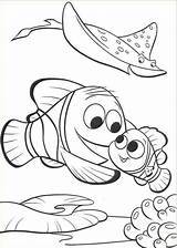 Nemo Coloring Finding Pages Cartoon sketch template