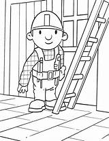 Bouwer Budowniczy Kolorowanki Kleuren Ladder sketch template