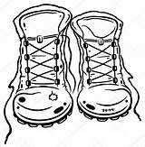 Boots Hiking Clipart Coloring Vector Shoes Drawing Clip Pages Boot Illustration Mountain Clipground Shoe Christine Krahl Coloringbay Footprints Cliparts Clipartmag sketch template