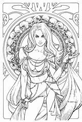 Coloring Death Lady Line Deviantart Edition Regal Jewel Pages Drawings Designlooter Books Adult Th00 04kb Colouring Outline sketch template