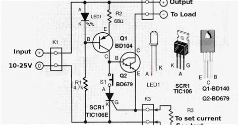 wiring schematic diagram electronic fuse circuit