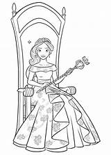Elena Coloring Avalor Pages Printables sketch template