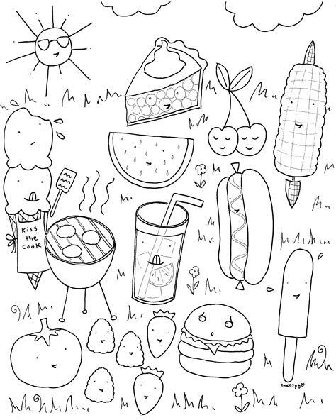 coloring pages  fast food  getcoloringscom  printable