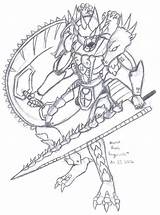 Anguirus Transformers Kaiju Pages Deviantart Coloring Dragga Drawing Template Da Sketch sketch template