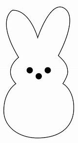 Peep Bunny Template Easter Peeps Templates Craft Crafts Activities sketch template