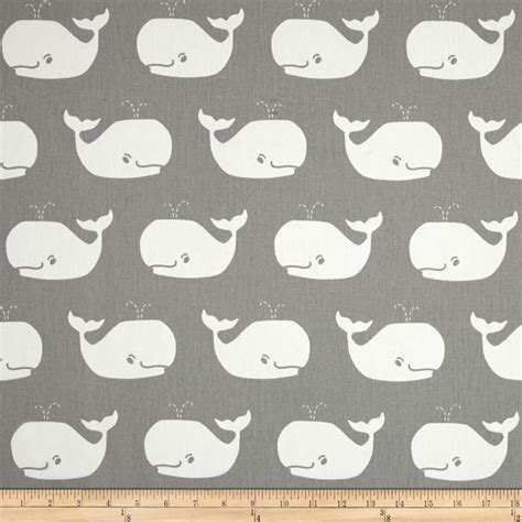 premier prints whale tales twill storm white from