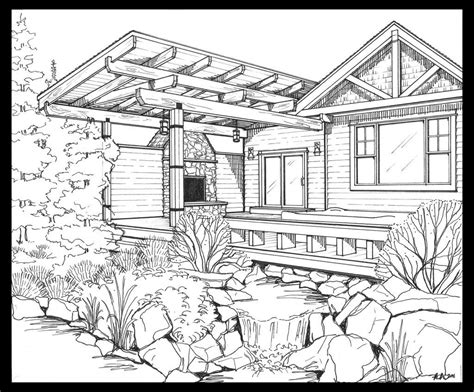 backyard scene coloring pages cool coloring pages sky art painting