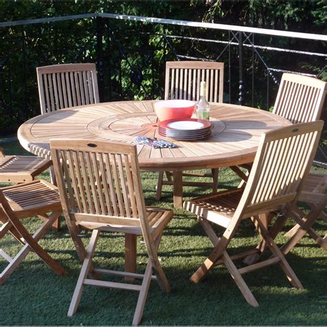 table de salon de jardin en bois veranda styledeviefr