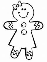 Gingerbread Man Printable Pages Coloring Getcolorings sketch template
