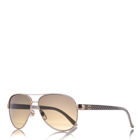 Gucci Aviator Sunglasses 4239 S White 334327