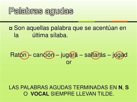 Ejemplos De 10 Palabras Agudas Con Tilde Opciones De Ejemplo Images