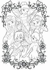 Coloring Tinkerbell Pages Friends Christmas Bell Tinker Getcolorings Ti Getdrawings sketch template