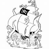 Coloring Pirate Kraken Monster Pages Surfnetkids Color Next Attacks sketch template