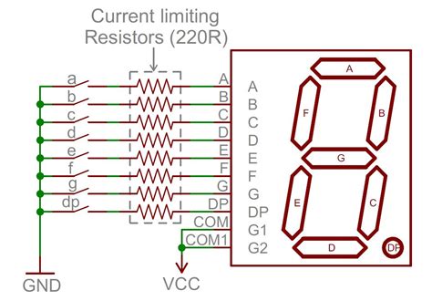 diagram  segment display circuit diagram mydiagramonline