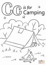 Camping Coloring Pages Letter Printable Preschool Kids Colouring Crafts Theme Dot Book Pre Games Supercoloring Sites Work Choose Board sketch template