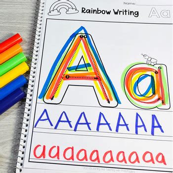 rainbow writing preschool journal prompts  teaching preschoolers
